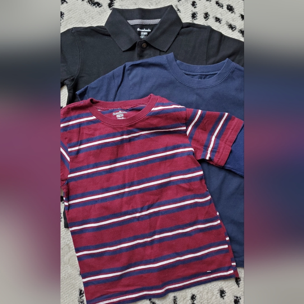 Set of 3 Garanimals boys shirts, sz 5t
